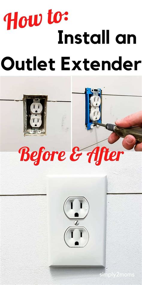 how to use an electrical box extender|wall outlet box extender.